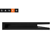 Вентиляційна решітка для каміна кутова права SAVEN Loft Angle 60х600х400 чорна, фото 3