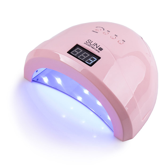 LED+UV лампа SUN 1S Рожева 48W