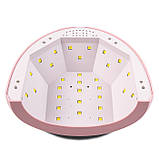 LED+UV лампа SUN 1S Рожева 48W, фото 5