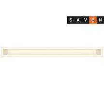 Вентиляційна решітка для каміна SAVEN Loft 90х1000 кремова, фото 3