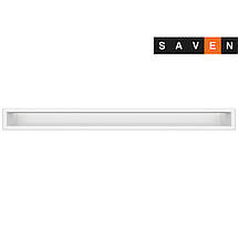 Вентиляційна решітка для каміна SAVEN Loft 90х1000 біла, фото 3