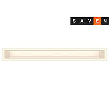 Вентиляційна решітка для каміна SAVEN Loft 90х800 кремова, фото 3