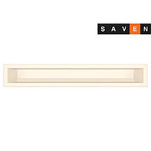 Вентиляційна решітка для каміна SAVEN Loft 90х600 кремова, фото 3