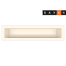 Вентиляційна решітка для каміна SAVEN Loft 90х400 кремова, фото 3