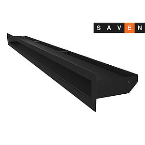 Вентиляційна решітка для каміна SAVEN Loft 60х1000 чорна