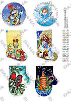 Схема для вишивання бісером Ялинкові прикраси