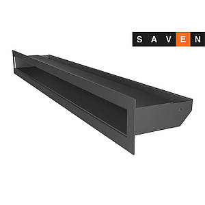 Вентиляційна решітка для каміна SAVEN Loft 60х400 графітова