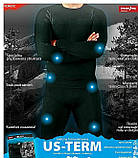 Термобілизна тепла на флісі, утеплена білизна чорна повсякденна, термо одяг польша, фото 6