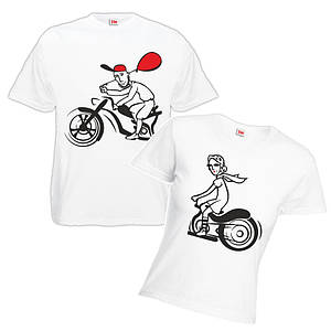 Парна футболка "Мотоцикл 2"