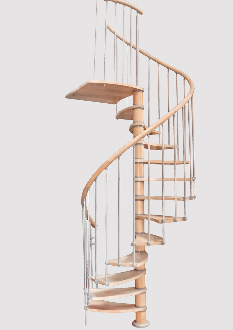 Гвинтові сходи LARISSA бук Ø 120 см, фото 1