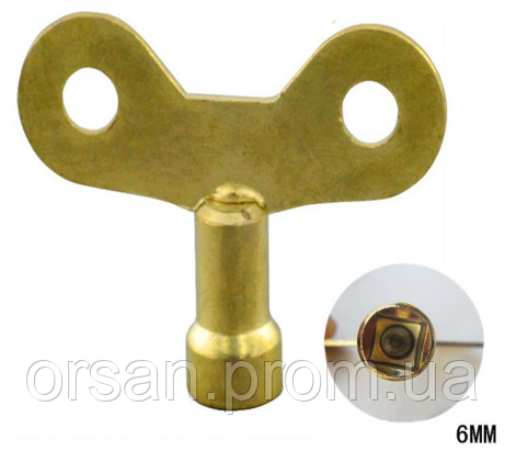 Ключ для крана Маевского металл жёлтый (ID#1063035665), цена: 30 ...