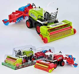 Іграшка-комбайн 0488-223 40 см з причепом іграшкова техніка