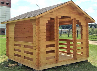 Беседка из профилированного бруса 1