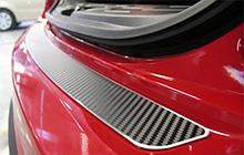 Накладка на бампер Mitsubishi Outlander III FL 2015 - карбон