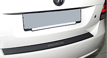 Накладка на бампер з загином Ford Edge II 2014 - карбон