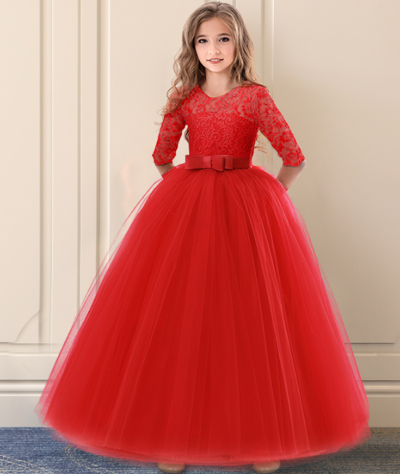 Святкове плаття червоне принцеси. Festive red dress princess.2021