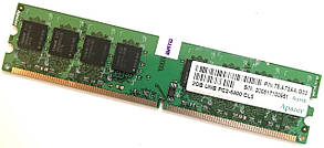 Оперативна пам'ять Apacer DDR2 2Gb 800MHz PC2-6400U 2R8 CL5 Б/У MIX