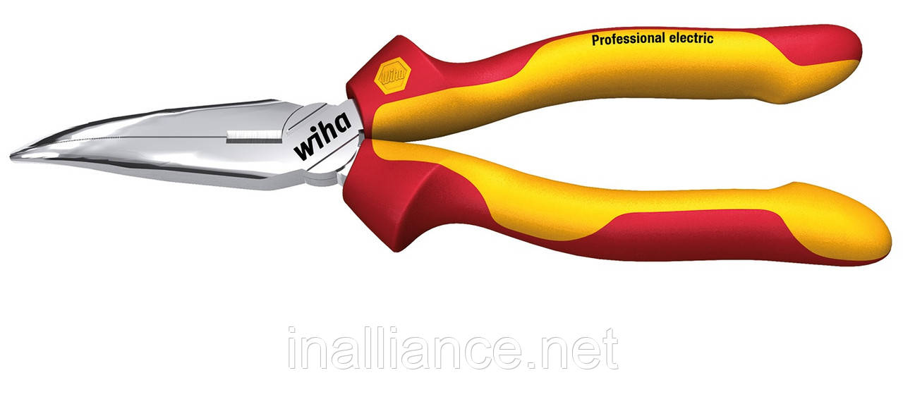 Плоскокруглогубці 160 мм з різальною крайкою вигнута форма 40 град. Professional electric Wiha 26728, фото 1