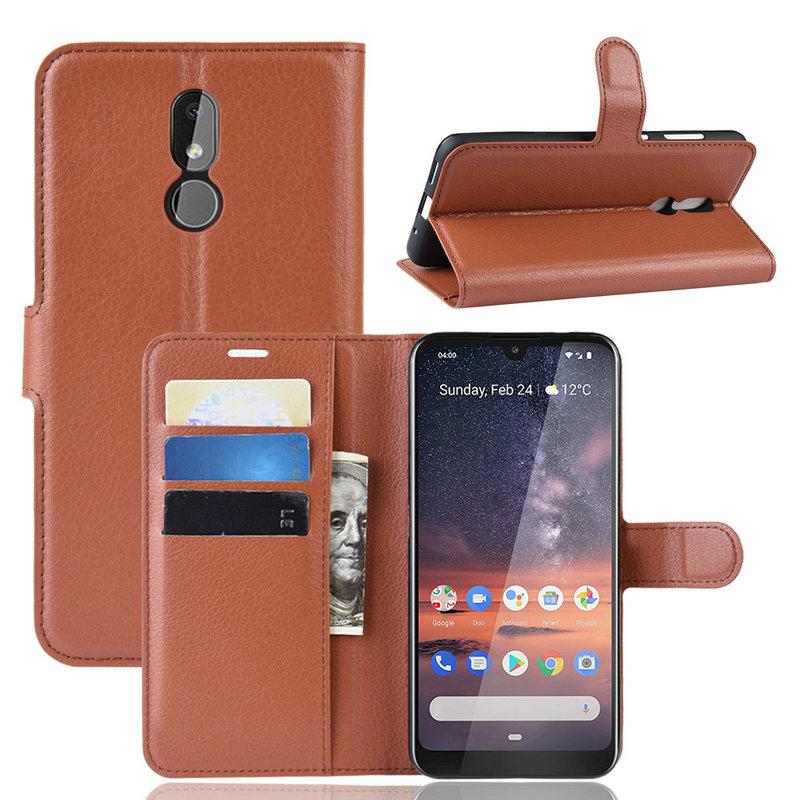 Чохол Luxury для Nokia 3.2 книжка коричневий