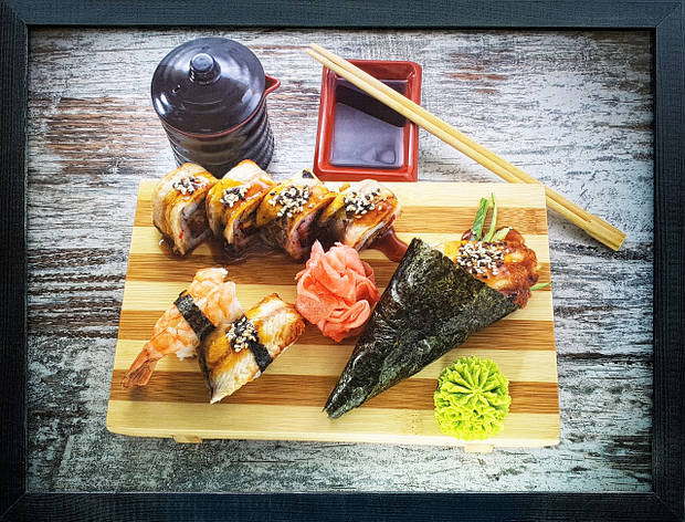 Фотокартина в дерев'яній рамі "Sushi 2", 30х40 см, POS-3040-017, фото 1