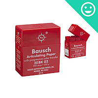 Артикуляционная бумага Бауш BK02, 200 мкм, красная, Articulating paper Bausch BK 02