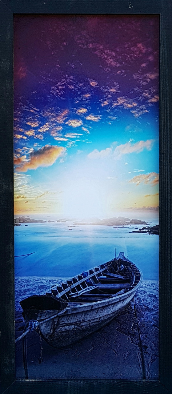 Фотокартина в дерев'яній рамі Boat 1 33х70 см POS-3370-024