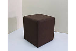 Пуф Куб без ящика мікрофібра коричневий