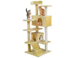 Будиночок для кішки 120 см дерево для кота кігтеточка дряпка для кота