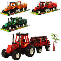 Іграшковий Трактор з причепом та аксесуарами 1688 A-3-4