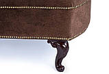Софа Ноель коричневий велюр ніжки венге, фото 3