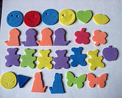 Набір для скрапбукінгу з фоамірану, від 16х25 мм, 25 штук