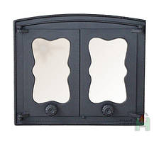 Пічні дверцята зі склом Halmat Batumi III (Н3503) (440x380)