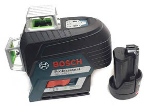 Лазерний рівень Bosch GLL 3-80 CG(3 360*зелений промінь,максимальна комплектація,кейс,акумулятор), фото 2