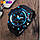 Skmei 1155 B Hamlet чорні з синім чоловічий спортивний годинник, фото 3