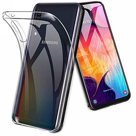 Прозорий силікон чохол бампер Samsung Galaxy A50