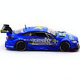 Машинка іграшкова Автопром «Mercedes-AMG C 63 DTM», 14 см, світло, звук, двері відчиняються, синій (68447), фото 8