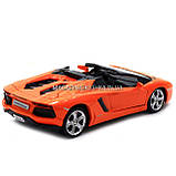 Машинка іграшкова Автопром «Lamborghini avendador roadster», 18 см, світло, звук, помаранчевий (68274A), фото 4