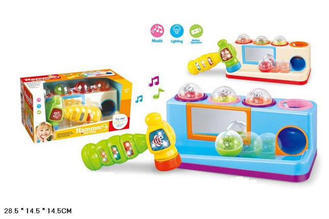 Розвиваюча гра Логіка-стучалка, світло, музика, 332, фото 1