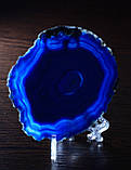 Агатовый срез, синий (10 см.), фото 3