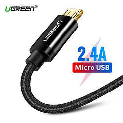 Micro USB дата кабель нейлон 1м Ugreen