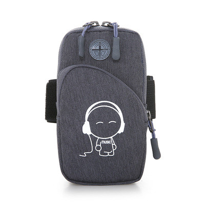 Сумка для бігу, сумка-чохол на руку темно-сірий Music, фото 1