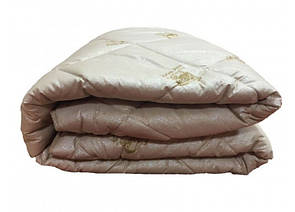 Двуспальное одеяло из овечьей шерсти ARDA Pure wool золотистое
