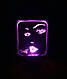 3d-світильник Краса, Краса, 3д-нічник, кілька підсвічувань (на батарейці), фото 2