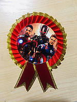 Тематичний значок "Супергерої / Месники / Марвел" Червоний