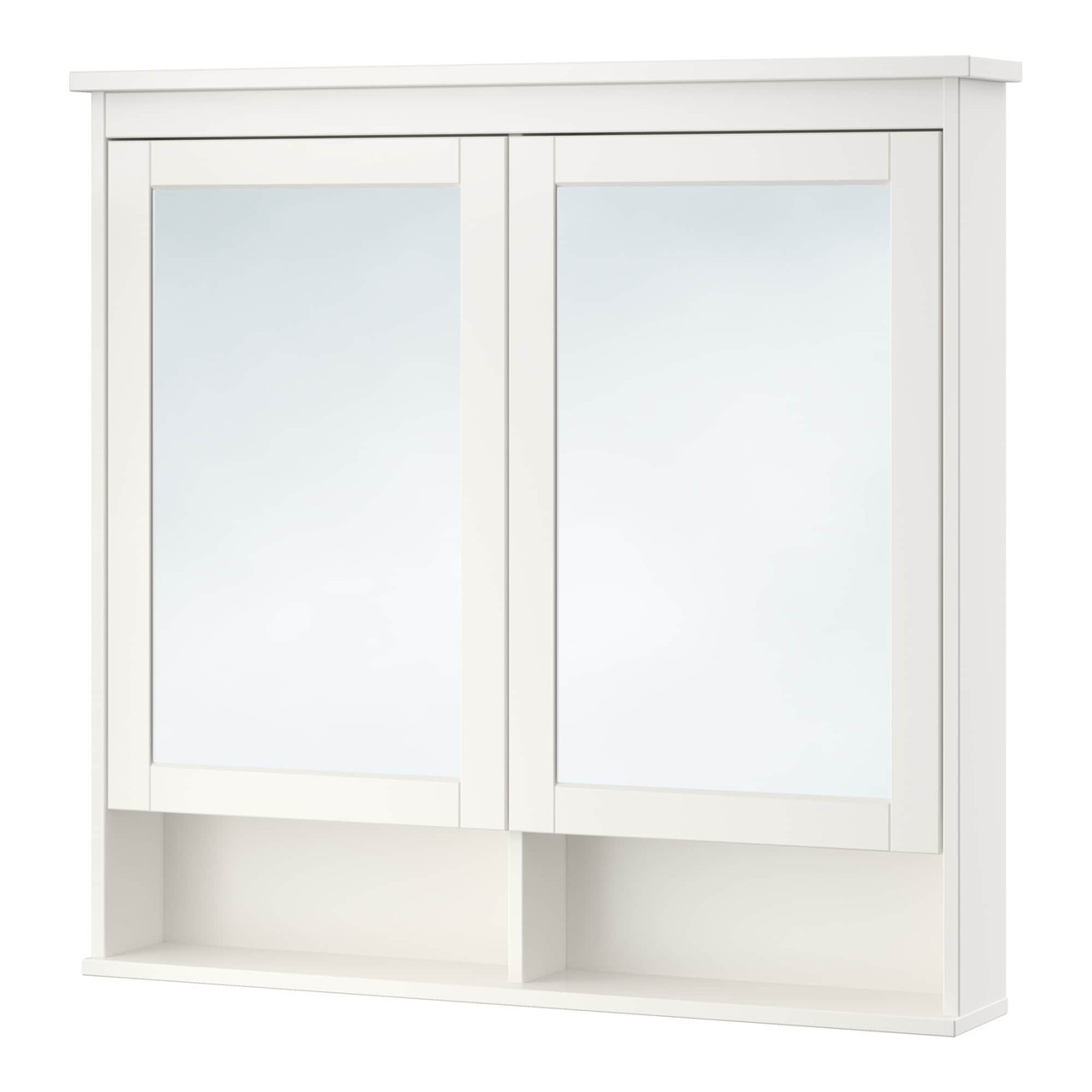 Купить IKEA HEMNES Шкаф с зеркалом и дверью, белый (802.176.75), цена ...