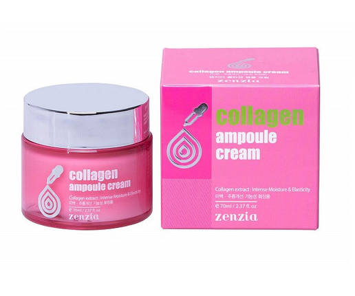 Крем для обличчя з колагеном Zenzia Collagen Ampoule Cream 70ml, фото 2