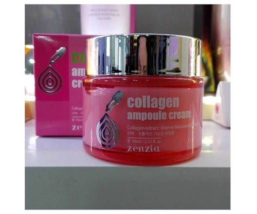 Крем для обличчя з колагеном Zenzia Collagen Ampoule Cream 70ml, фото 1