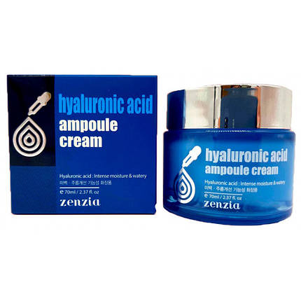 Крем для обличчя з гіалуроновою кислотою Zenzia Hyaluronic Acid Ampoule Cream 70ml, фото 3