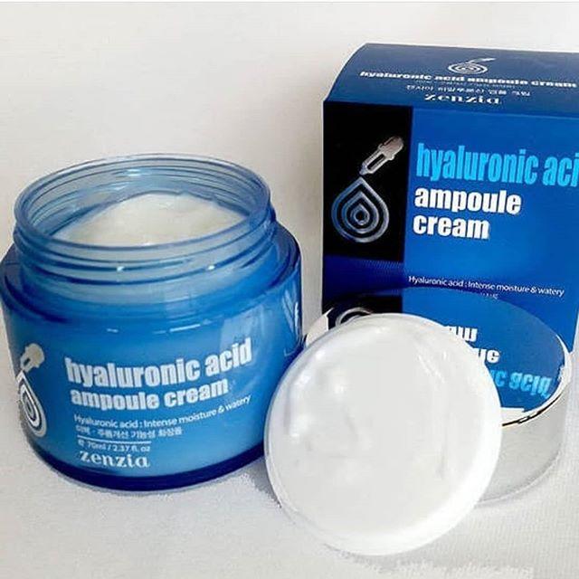 Крем для обличчя з гіалуроновою кислотою Zenzia Hyaluronic Acid Ampoule Cream 70ml