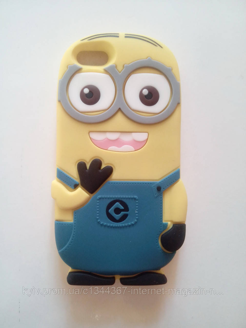 Силиконовый чехол Minion 3D (Миньон) для Apple iPhone 5/5S.